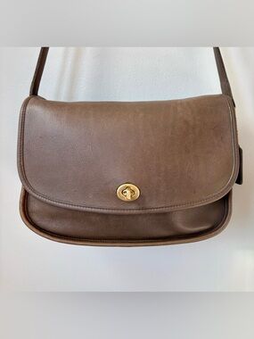 Vintage Coach City Bag Taupe #9790